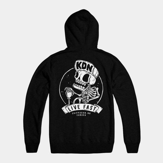 Sweat à capuche Live Fast